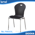cheap home plastic chairs with metal legs